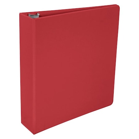 School Smart BINDER POLYPROPYLENE ROUND RING 2 IN RED 086372